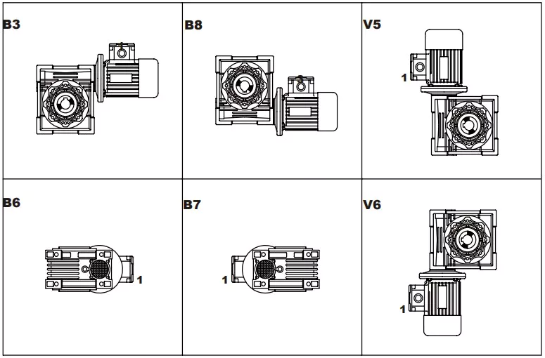 Synchronous Worm Geared Motor Gearbox Reducer For Screw Jack Jump Form System