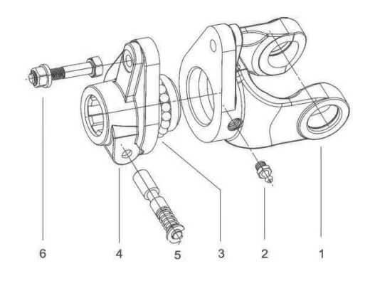Shear Bolt Torque Limiter for PTO Shaft