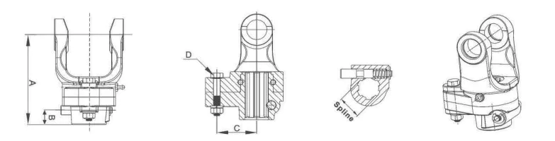 Shear Bolt Torque Limiter for PTO Shaft