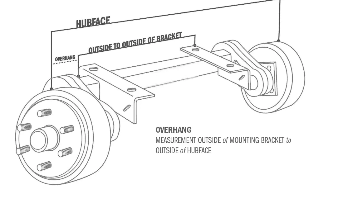 Idler 3500lbs Trailer Spring Axle With 10inch Electric Brake and Drum