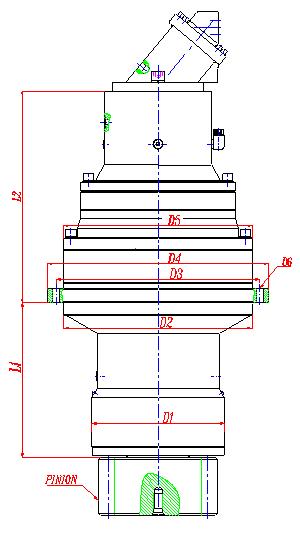 EP705L EP706L EP707L EP709L Planetary Slew Drives