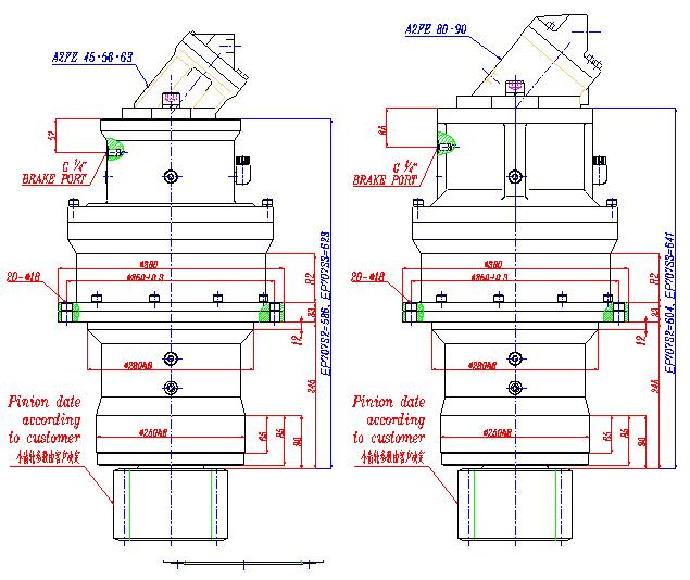EP707S2 EP707S3 Planetary Slew Drives
