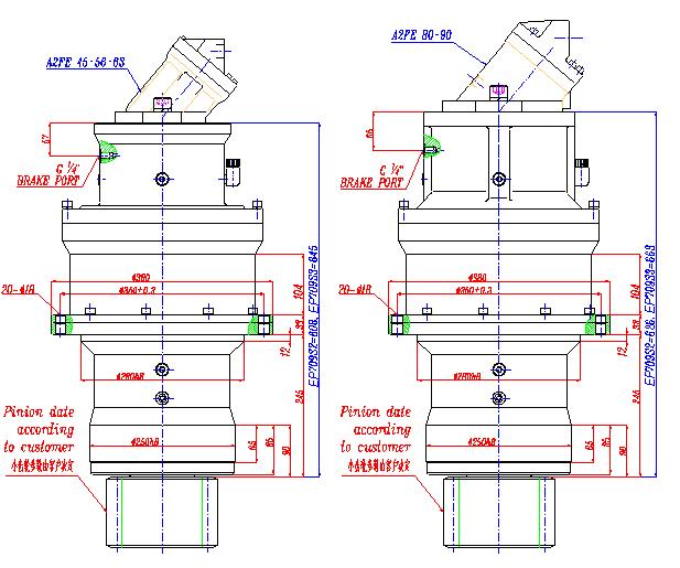 709S3 Slewing Drive Planetary Gearbox