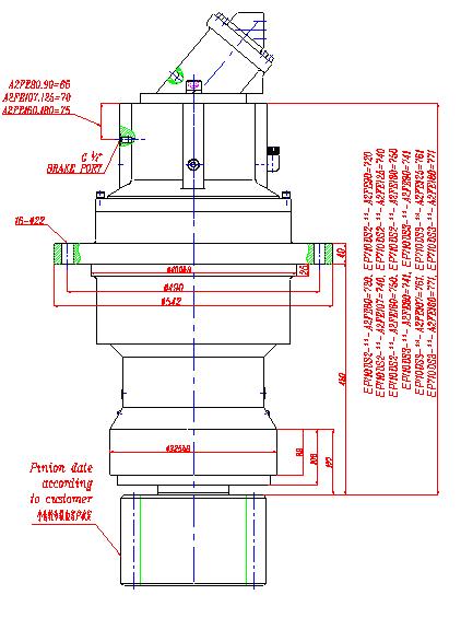 710DS3 Slewing Drive Planetary Gearbox