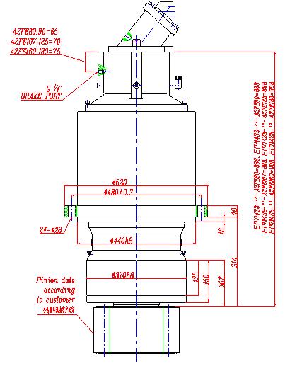 714S3 Slewing Drive Planetary Gearbox