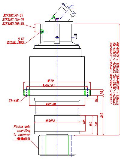 715S3 Slewing Drive Planetary Gearbox