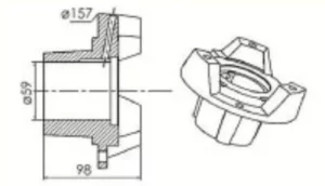 Elevator Jackshaft Hub
