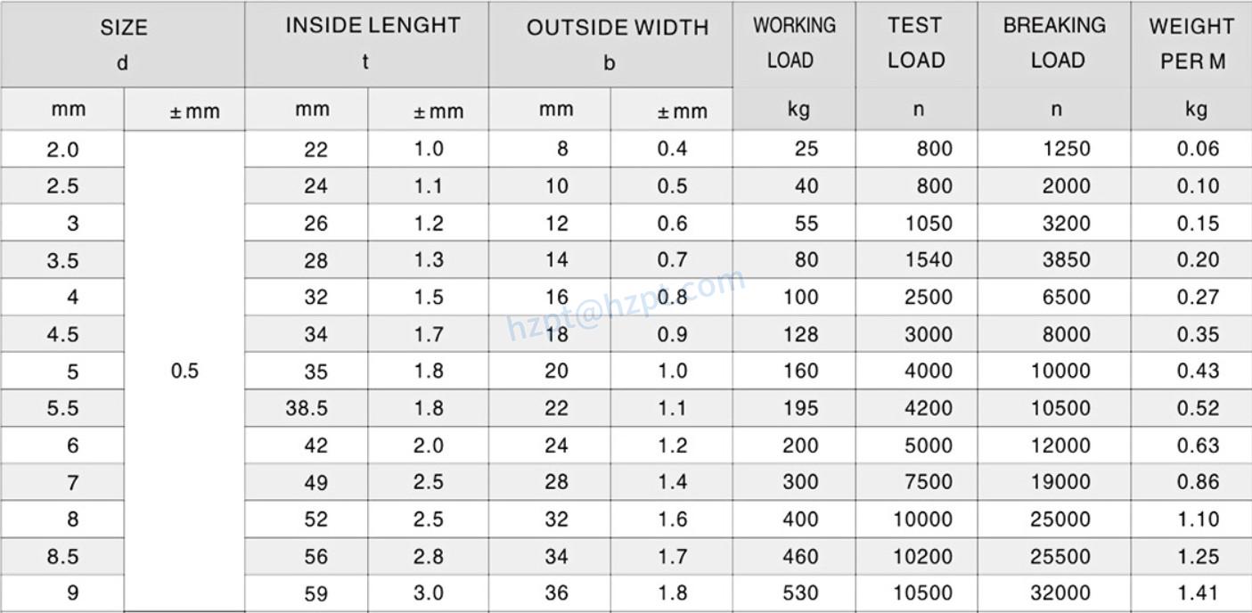 EPSus304 Medium Link Chain