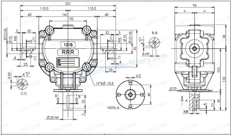 Mowers Gearboxes - Replacement of Bondioli Pavesi Gearbox Code 1080