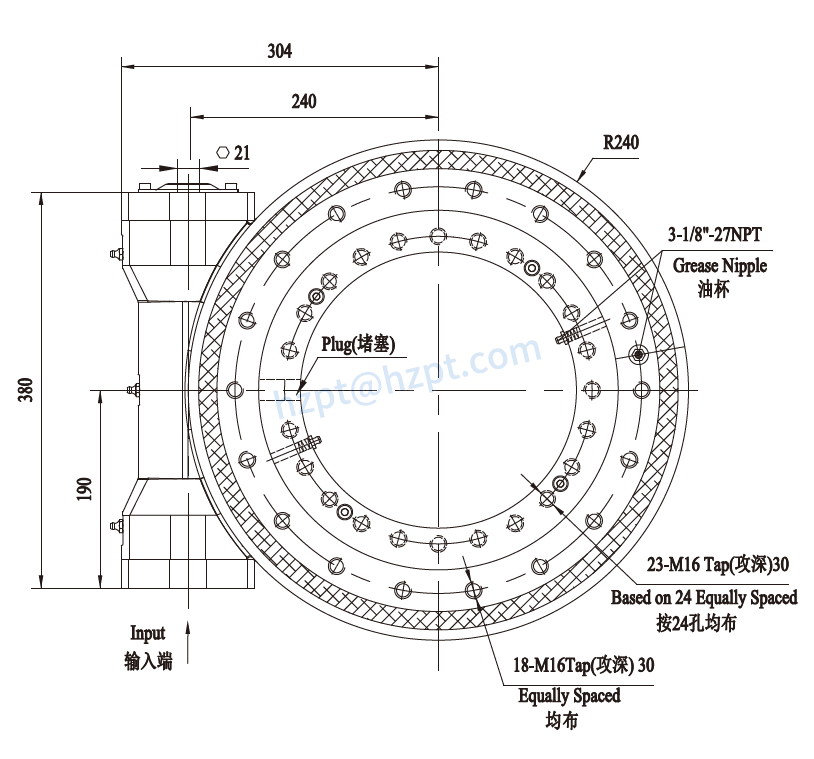 EWA14 Series Slewing Drive