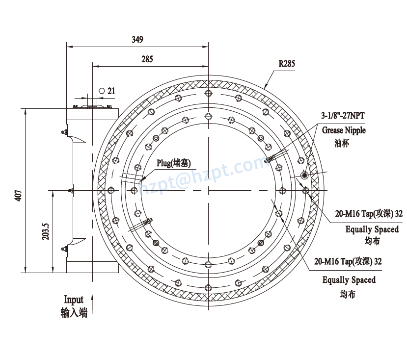EWA17 Series Slewing Drive