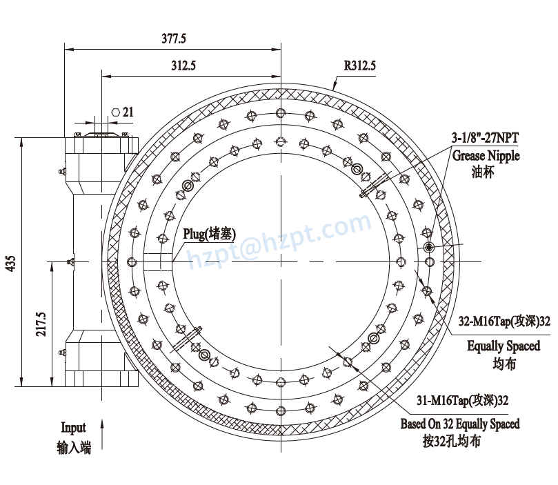 EWA19 Series Slewing Drive