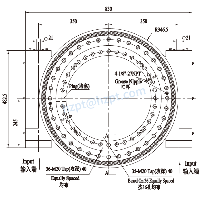 EWA21-2 Series Slewing Drive