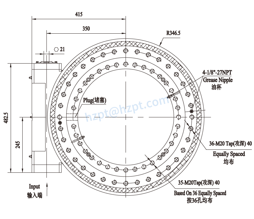 EWA21 Series Slewing Drive