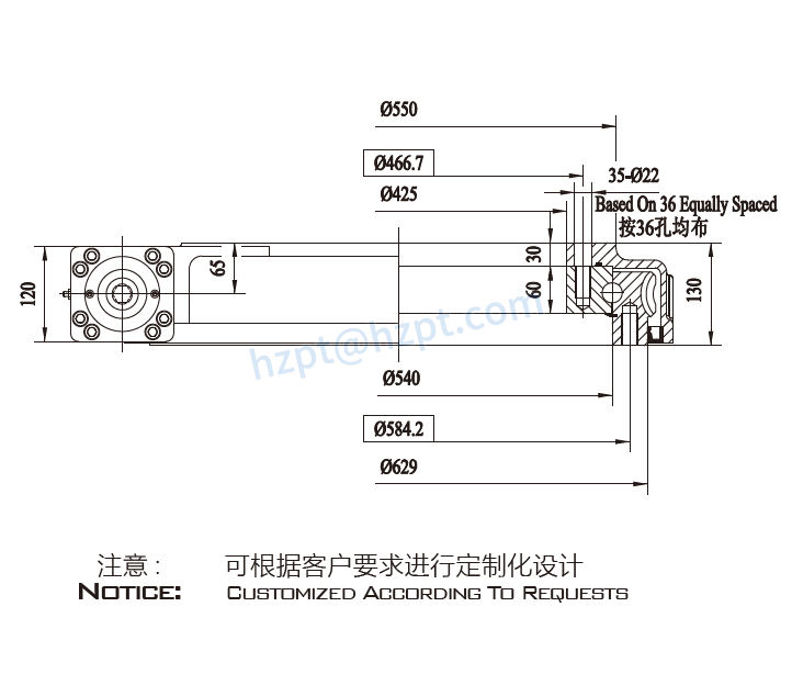 EWA21 Series Slewing Drive