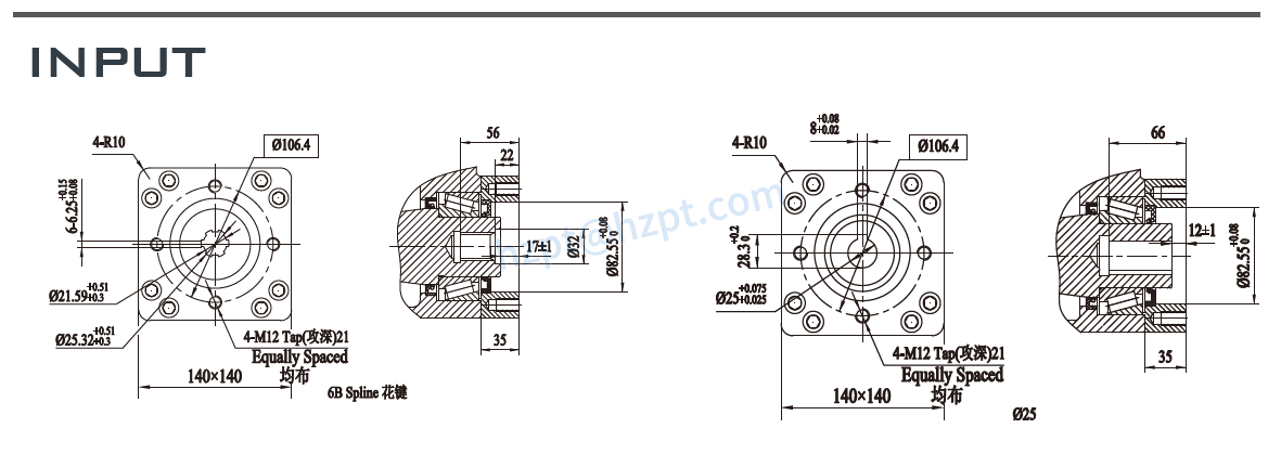EWA25-2 Series Slewing Drive
