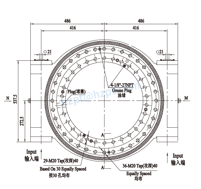 EWA25-2 Series Slewing Drive