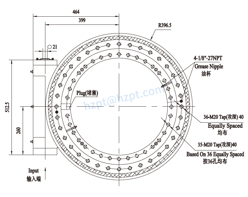 EWA25 Series Slewing Drive