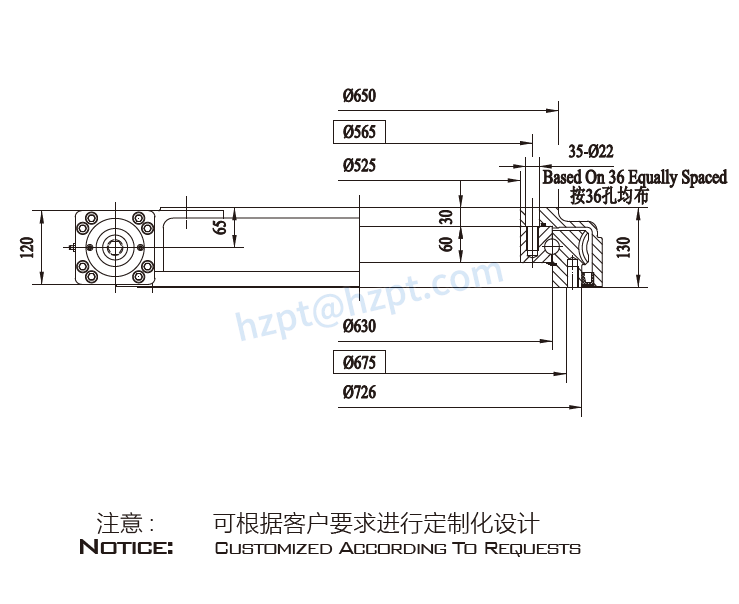 EWA25 Series Slewing Drive