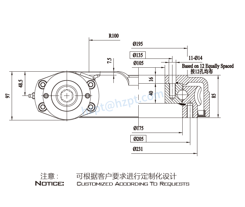 EWA7 Series Slewing Drive