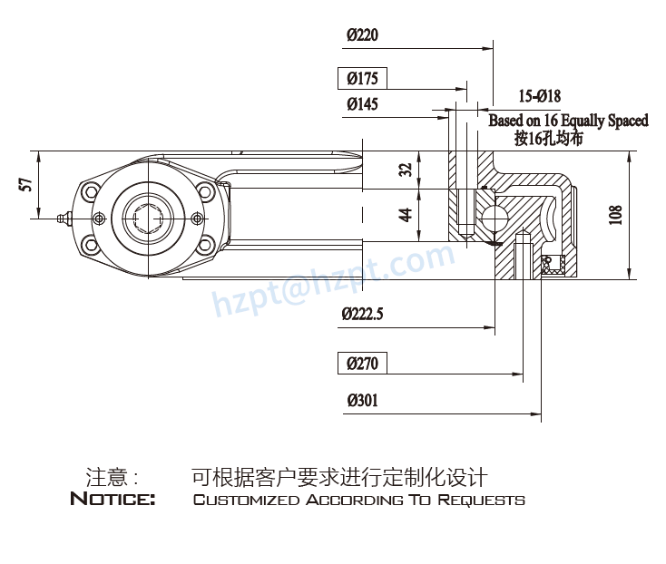 EWA9 Series Slewing Drive