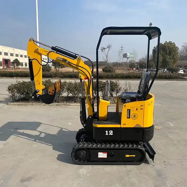 Multifunction Small Hydraulic Digger 1 2 Ton New Mini Excavator with Backhoe
