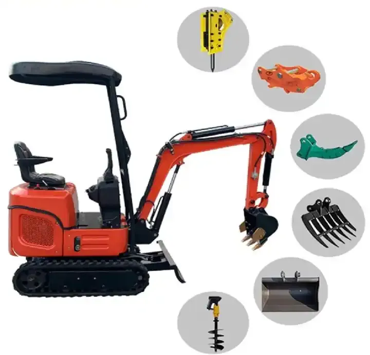 New CE EPA Small Crawler Digger Chinese 1200kg Mini Excavator for Sale