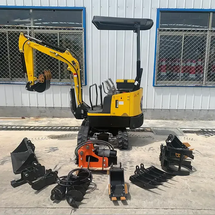 Cheap Chinese Mini Excavator 1t H12 Small Digger with Thumb