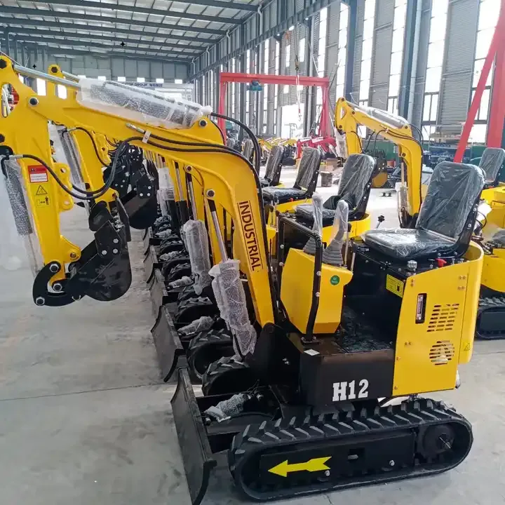 1 Ton Mini Excavator Hydraulic Micro Digger Crawler Mini Excavator