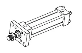 FA Front Flange Type Heavy Rod Hydraulic Cylinder