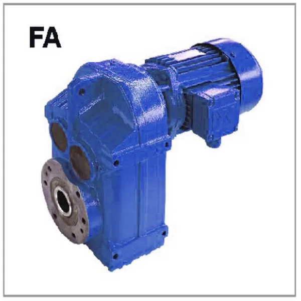 FAF Series Helical Gearbox with Flange Mounted Hollow Shaft Output