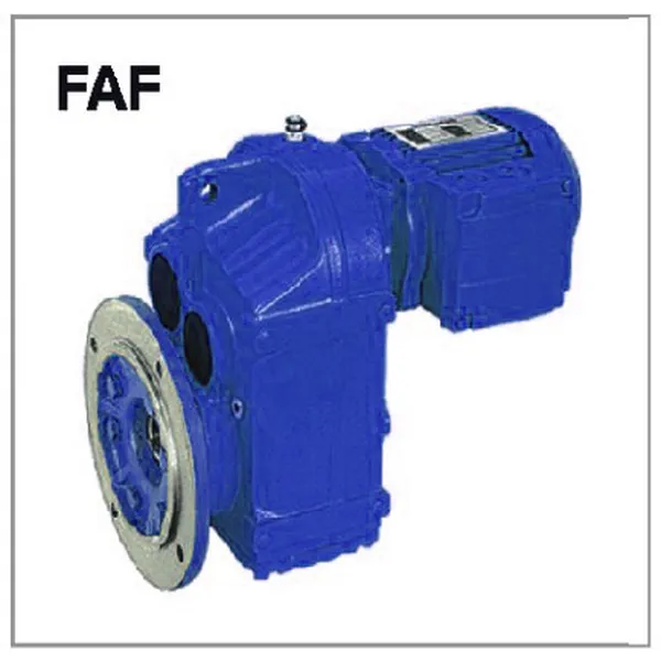 FAF Series Helical Gearbox with Flange Mounted Hollow Shaft Output