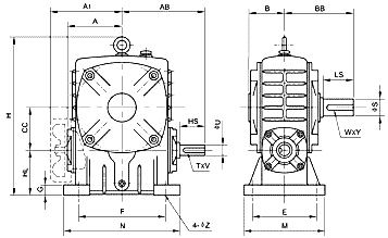 AY Series Worm Gear Reducer