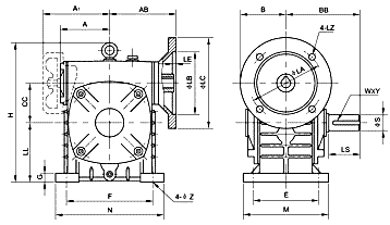 DSY Series Worm Gear Reducer