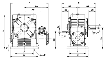 EWA Series Double Worm Gear Reducer