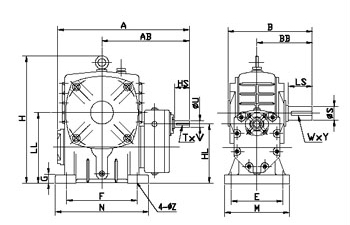 FA Series Double Worm Gear Reducer