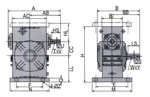 WA WS Series Worm Gear Reducer