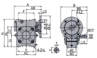 WD Series Worm Gear Reducer FCWD