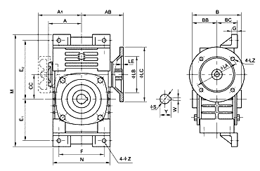 WDKOY Series Worm Gear Reducer