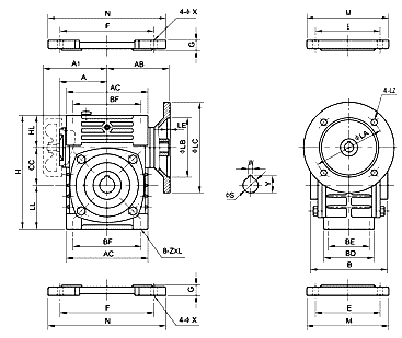 WDKY SeriesWorm Gear Reducer