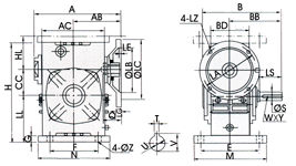 WDA WDS Series Worm Gear Reducer