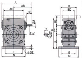 WKA Series Worm Gear Reducer