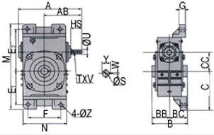 WKO Series Worm Gear Reducer