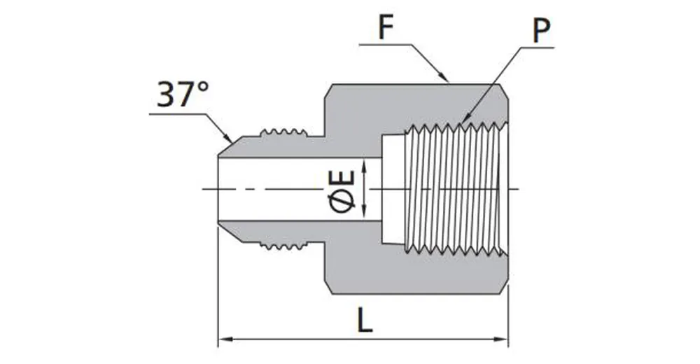 Female Connectors-NPT Flared Tube Fittings