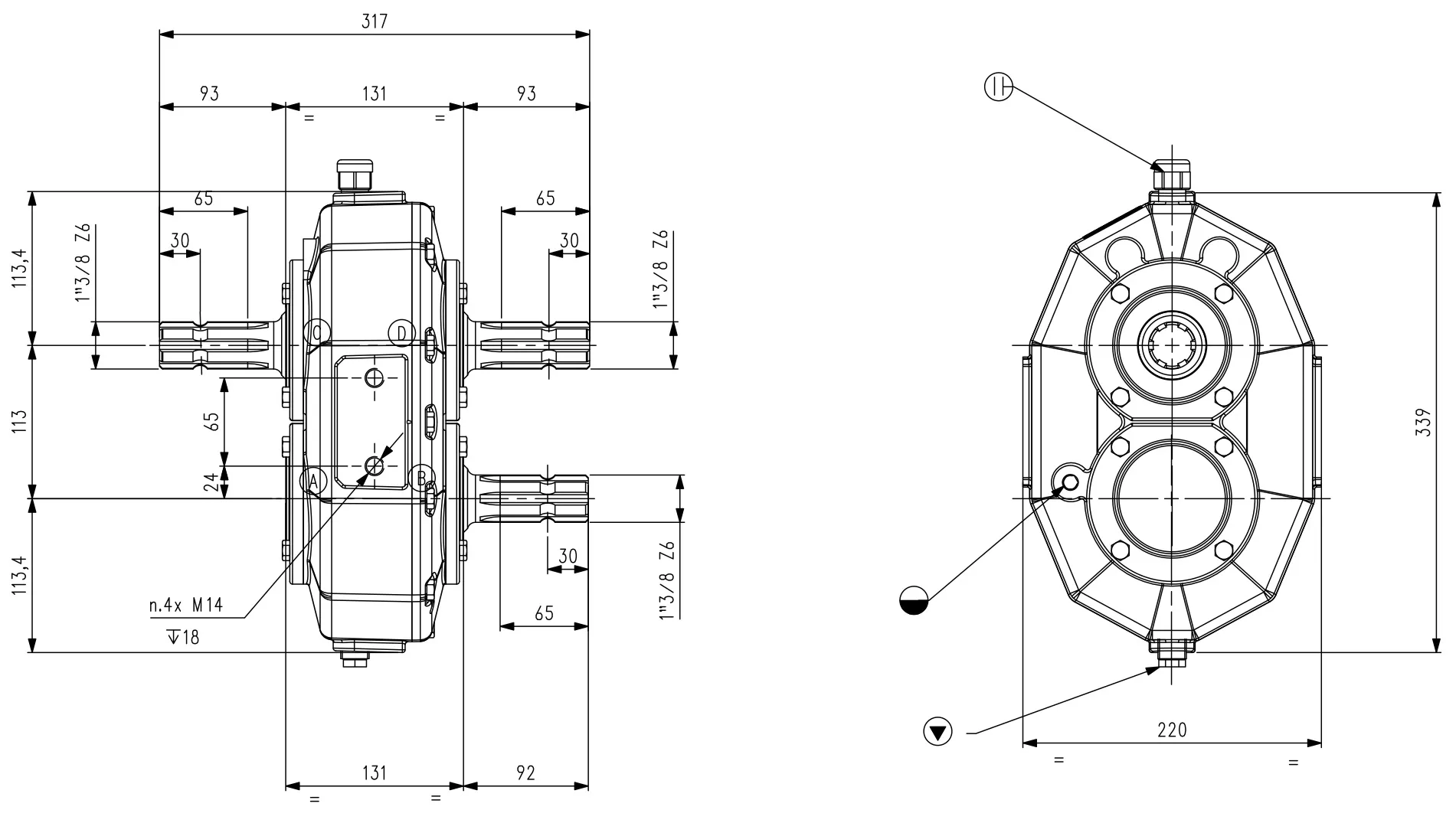 Fertilizer Mixer Gearboxes - Replacement of Comer Code MR-90 1:1