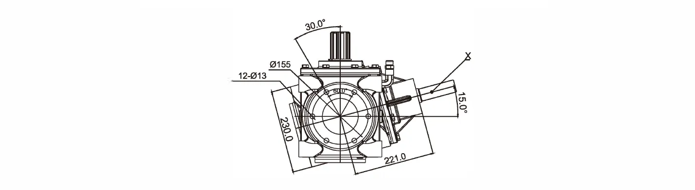 Fertilizer Seeder Gearbox RDF-SF230 for Fertilizer Broadcaster