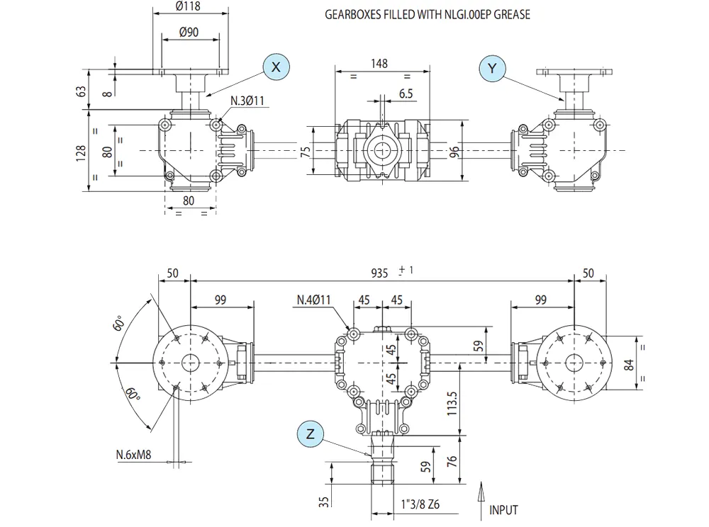 Fertilizer Spreader Gearbox – Replacement of Comer Code L-150C