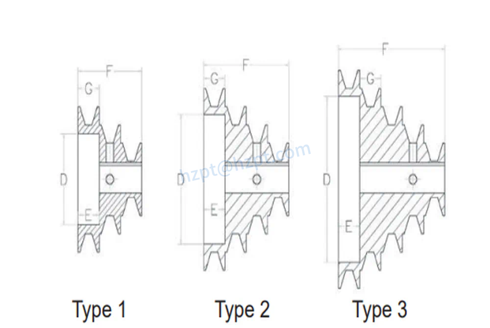 Fixed Bore 4 Groove Stepped V-Belt Pulley