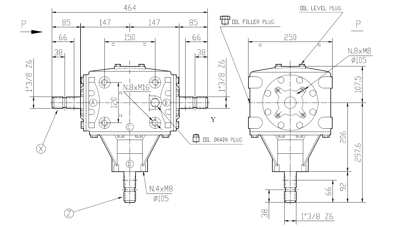 Flail Mower Gearbox - Replacement of Comer Code T-269B 3:1
