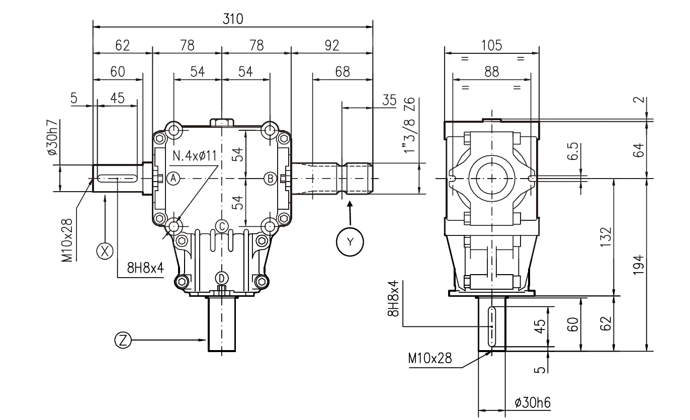 Flail Mower Gearboxes - Replacement of Comer Code T-281A 1:2.91